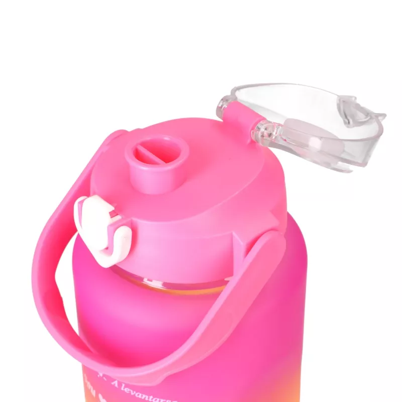 Extralink Motivational Water Bottle 3W1 súprava ružovo-oranžová 2000ML+900ML+300ML