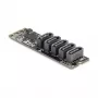 Interný SATA adaptér DELOCK 64241 M.2 (Key B+M) na 5x SATA s JMicron JMB585, LED indikátory, pre PC