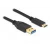 USB kábel DeLOCK SuperSpeed USB 3.2 Gen 2 Type-A na Type-C 3 m