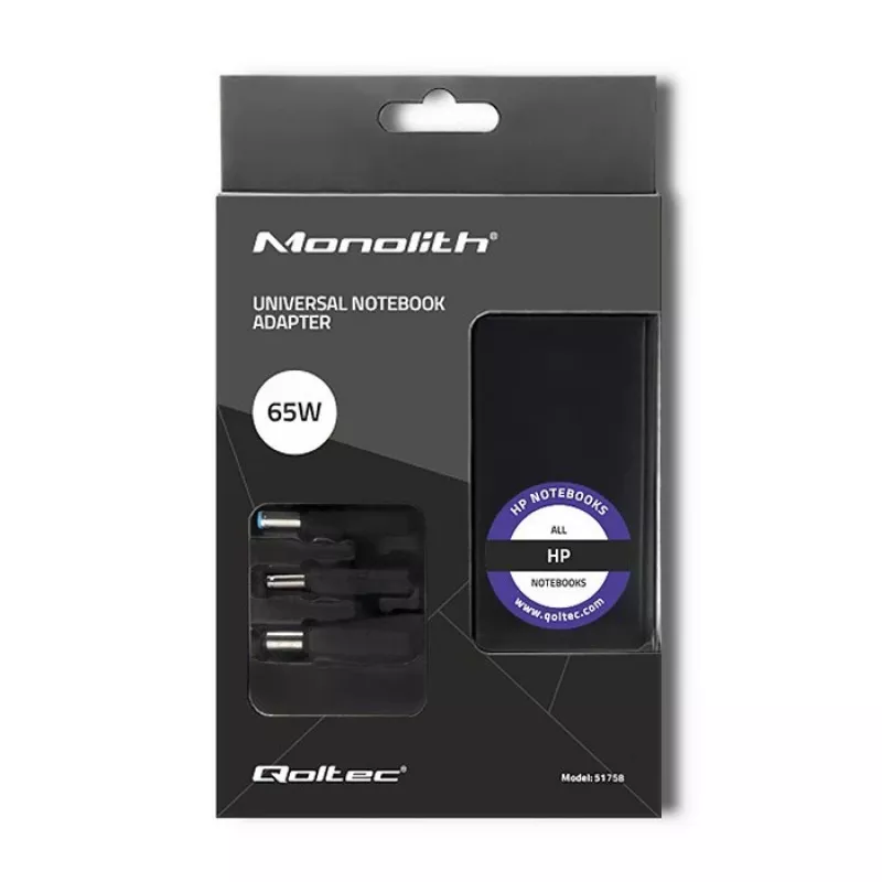 Napájací zdroj Qoltec 51758 Indoor 65 W čierny