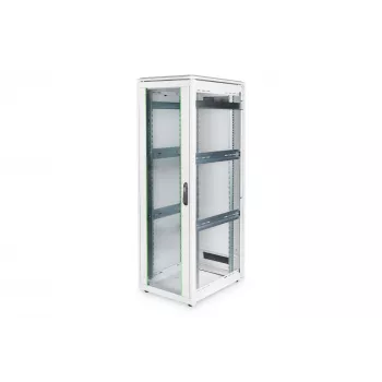 DIGITUS 36HE Unique sieťový rozvádzač 600x800mm sklenené dvere sivý