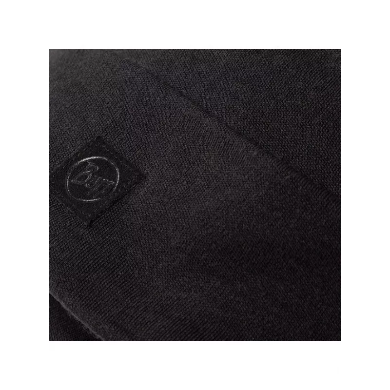 Buff ťažká čiapka z merino vlny Loose Winter Cap - čierna