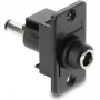 Panelový adaptér DC 5,5×2,1 mm konektor samica na DC 5,5×2,1 mm konektor samec, DELOCK 91116