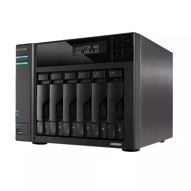 Asustor LOCKERSTOR 6 NAS Desktop Intel® Celeron® N5105 8 GB DDR4 HDD ADM čierny