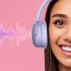 Slúchadlá MANTA HDP1001PU Rytmo Elegance fialové over-ear káblové, model HDP1001PU