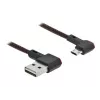 USB kábel DeLOCK EASY-USB 2.0 Type-A na Micro-B konektor samec 0,5 m čierny