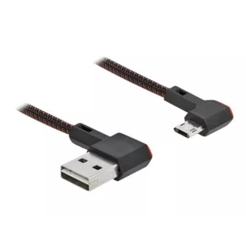 USB kábel DeLOCK EASY-USB 2.0 Type-A na Micro-B konektor samec 0,5 m čierny