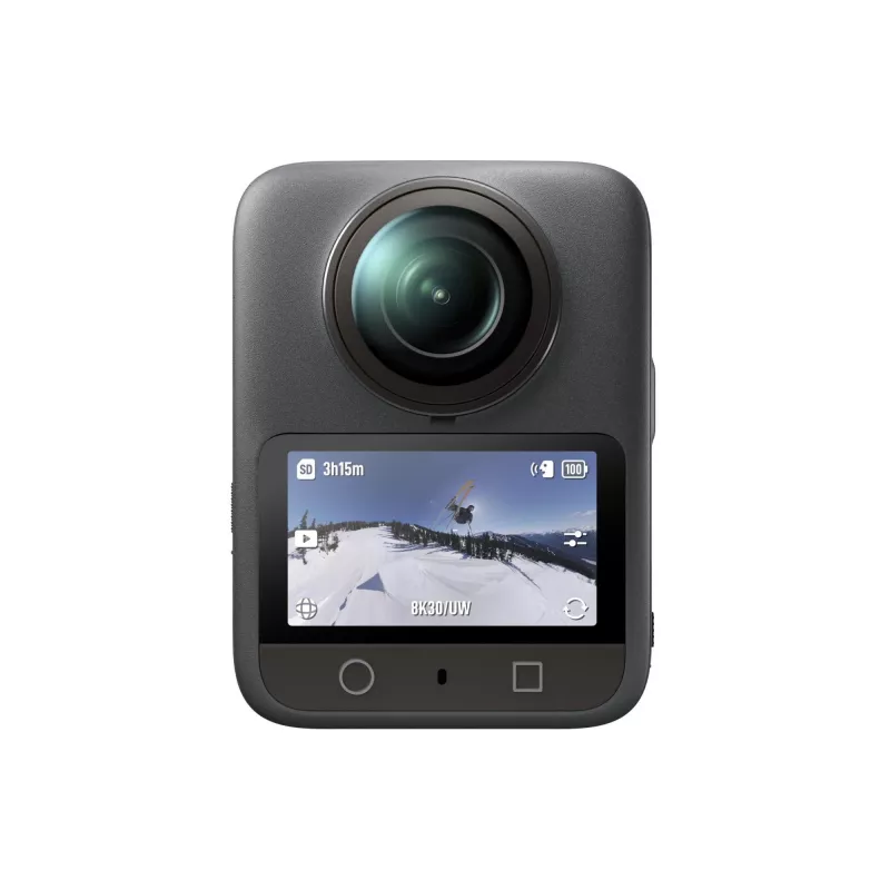 Akčná kamera DJI Osmo 360 Standard Combo – 8K Ultra HD, 120 MP CMOS, 240 fps, elektronická stabilizácia, 2 inch displej, MicroSD, 183 g, čierna