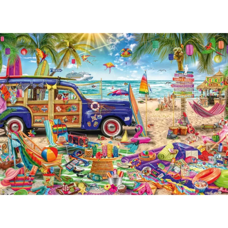 Sonnige Auszeit am Strand, puzzle 1000 dielikov