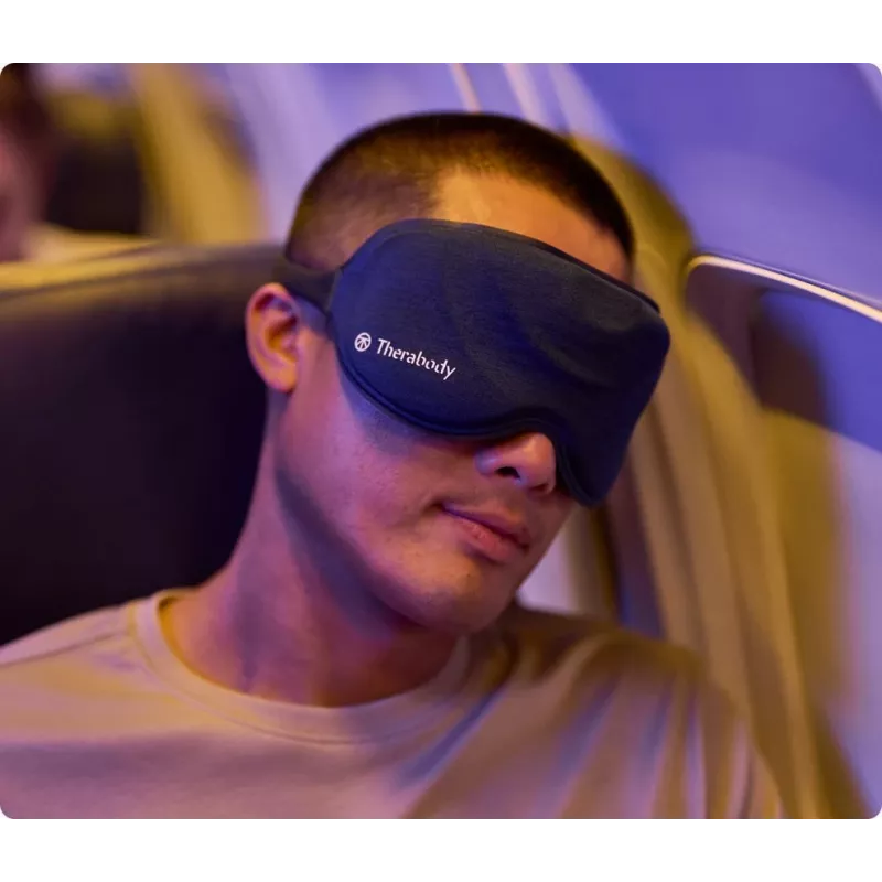 Therabody SleepMask masážny prístroj na tvár čierna, modrá