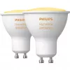 LED GU10 žiarovky dvojbalenie s Hue Bridge – Philips Hue White Ambiance, náhrada 35W