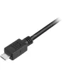 USB 2.0 kábel, USB-A konektor samec > Micro-USB konektor samec (čierny, 2,0 metre)
