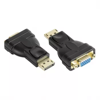 Adaptér DisplayPort samec na VGA samica, 1920*1200 @60Hz, pozlátené kontakty, Good Connections (DP-AD12)