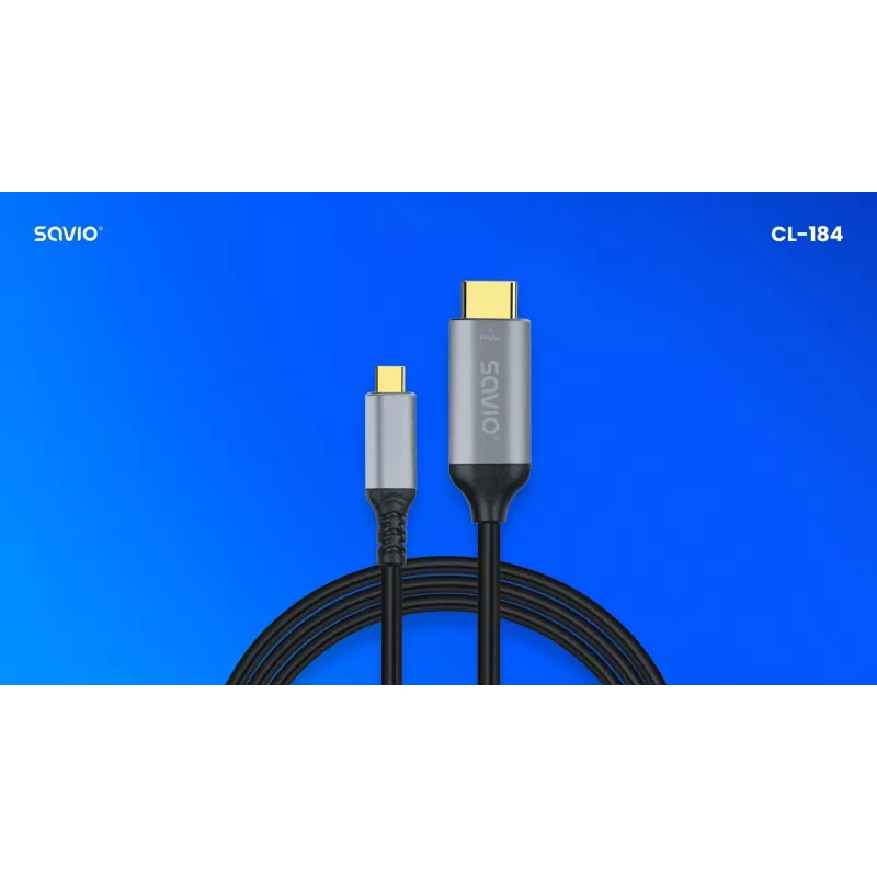 Kábel USB-C na HDMI v2.0b, 3m, meď CL-184