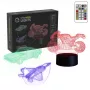 LED dekoratívna lampa do vozidla MANTA SNL121RGB RGB 3D svetlo pre autá a motocykle