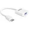 Delock adaptér HDMI-A konektor samec > VGA konektor samica - video adaptér - HDMI samec na HD-15 (VGA) samica - biely (65346)