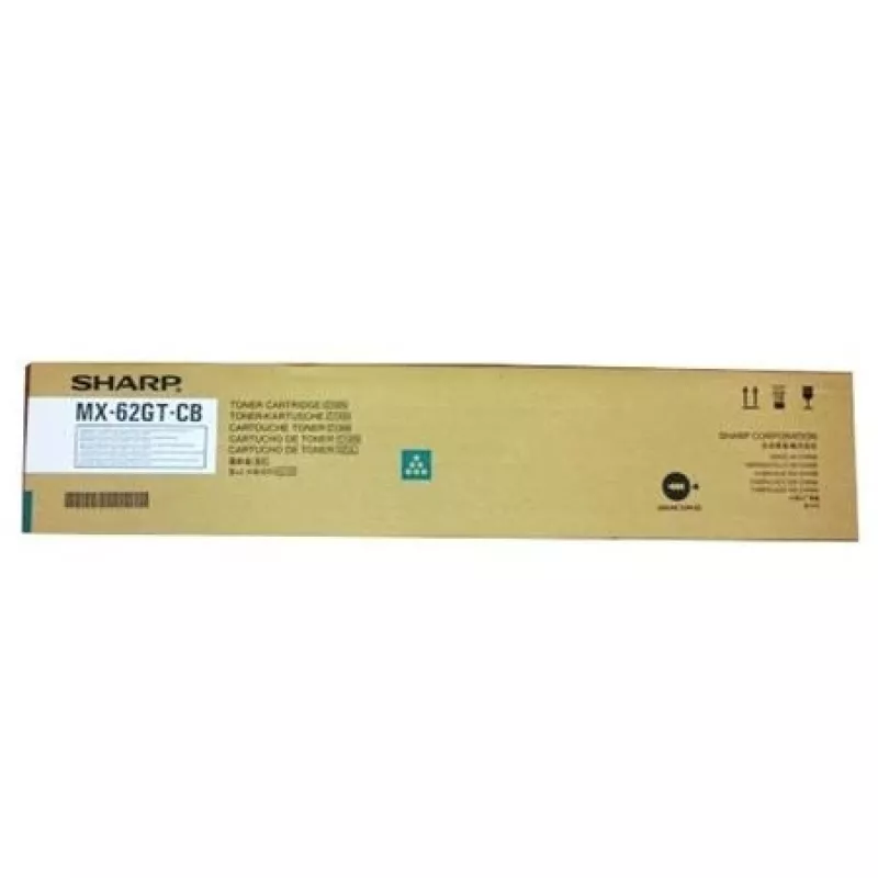 Sharp MX62GTCB tonerová kazeta 1 kus originálna azúrová