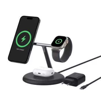 Nabíjačka Belkin WIZ023VFBK interiérová USB bezdrôtová pre slúchadlá smartphone smartwatch čierna