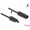 Delock - napájací kábel - MC4 (M) na MC4 (F) - 600 V - 10 m - Snap-Lock - čierny