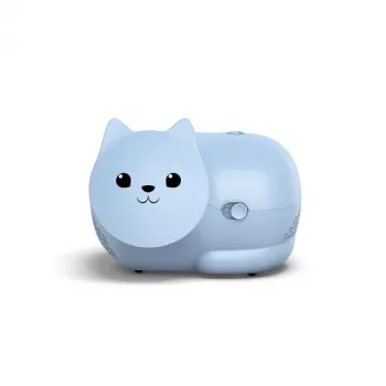 Mesh rozprašovač Omron Nami Cat NE-C303K-KDE — stolný inhalátor, 0,35 ml/min, pre deti a dospelých, modrý, B235 × T148 × H157 mm