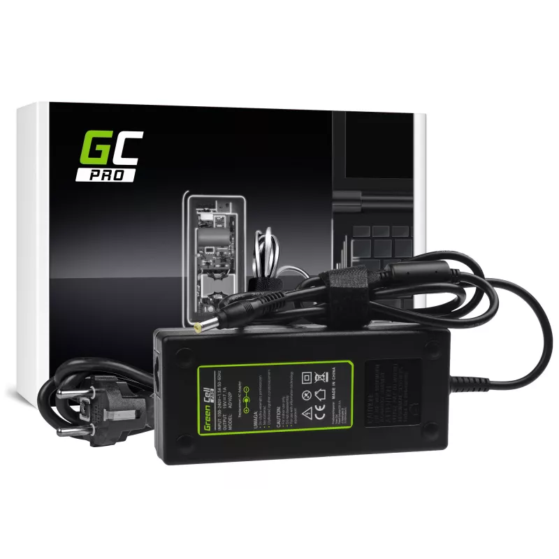 Adaptér Green Cell AD102P univerzálny 135 W, 19 V, 7,1 A, čierny, pre notebooky