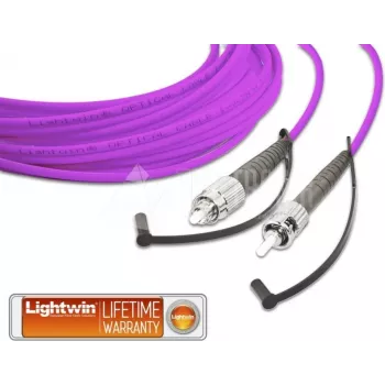Lightwin vysokokvalitný simplexný LWL patch kábel, MM OM4, FC - ST LWL patch kábel (LSP-50 FC-ST 1.0 OM4)