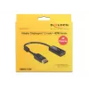 DeLOCK - Video/audio adaptér - DisplayPort / HDMI - DisplayPort (M) - HDMI, 19-pinový (W) - 20 cm - (DisplayPort 1.2) - čierny (62609)