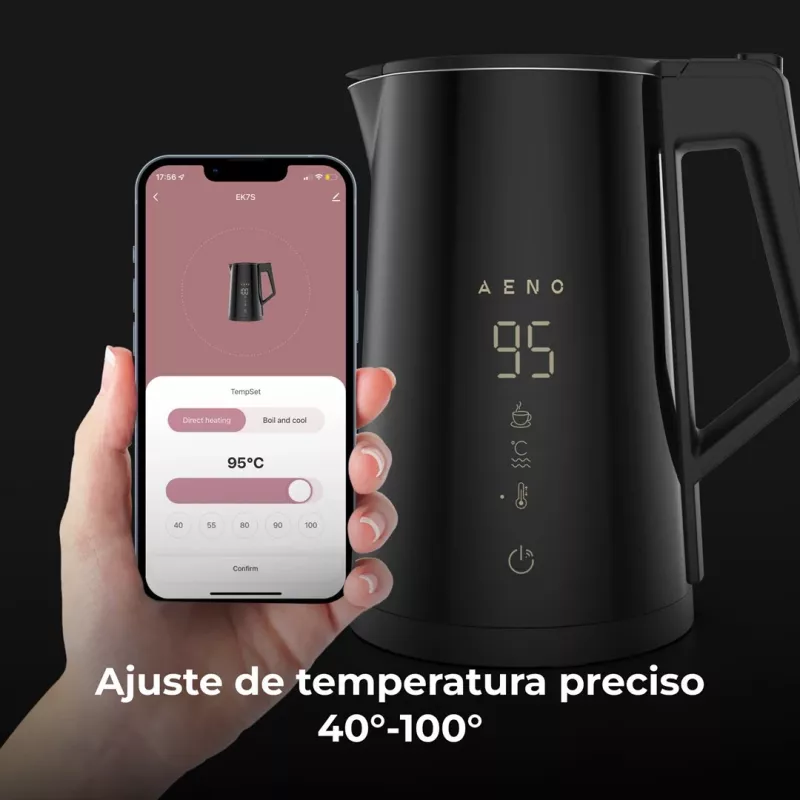 AENO EK7S kanvica 1,7 L 2200 W čierna