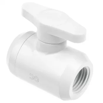 Alphacool Eiszapfen 2-cestný guľový ventil, G1/4, biely