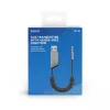 Savio TR-16 vysielač AUX adaptér s funkciou handsfree, Bluetooth 5.3, Google Assistant/Siri