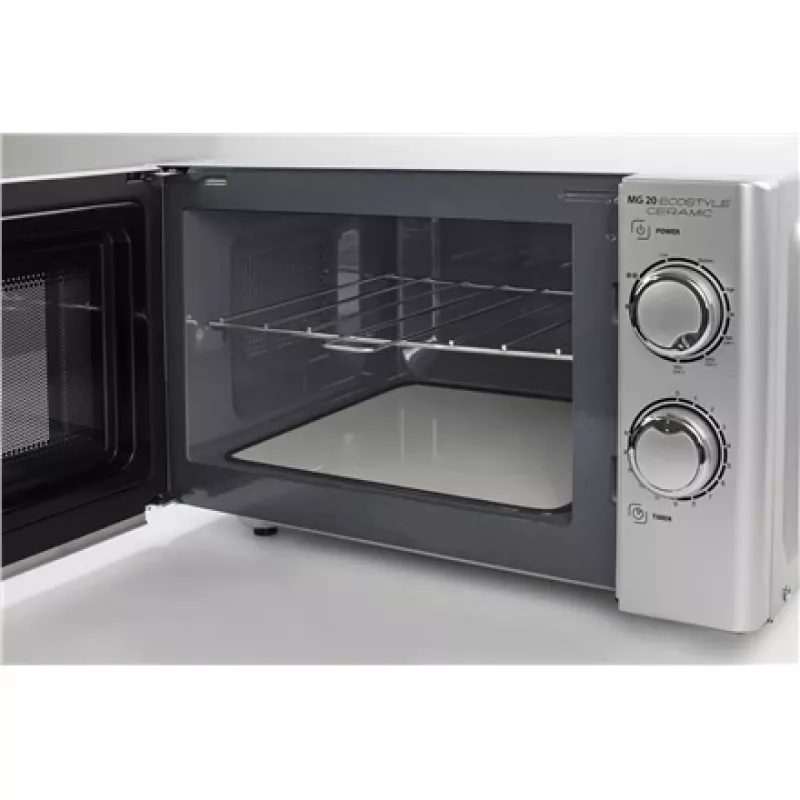 Caso | Ecostyle Ceramic | 03316 | Voľne stojaci | 700 W | Gril | Strieborná