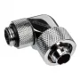 Alphacool Eiszapfen Connector 90 stupňov G1/4 palca AG na 16/10 mm - otočný, chróm-strieborná