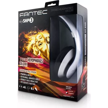 FANTEC SHP-3 - headset - On-Ear - izolácia hluku - biela, čierna (1813)