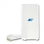 Qoltec 57013 všesmerová 4G LTE vnútorná anténa, 2x SMA, 0,6-2,7 GHz, 30 dBi, vertikálna polarizácia, 50 Ω, biely ABS