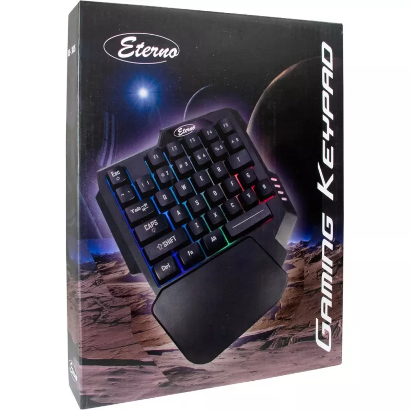 Inter-Tech KB-3035 RGB herný keypad, 35 klávesov, USB, čierny