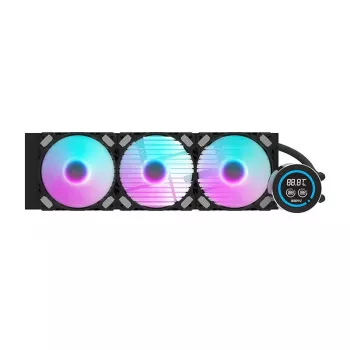 360mm počítačový radiátor Darkflash DN-D360 čierny — 360mm radiátor kvapalinového chladenia, podpora pre 3x120mm ventilátory