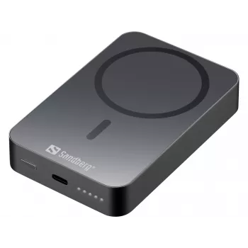 Prenosná nabíjačka Sandberg Mag Wireless Powerbank 10000 ALU, 10000 mAh