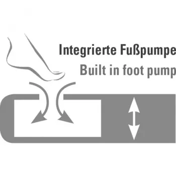 Nafukovacia posteľ Multi Comfort Plus 40053, kempingová nafukovacia posteľ čierna/sivá