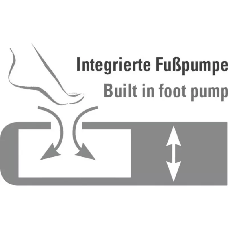 Nafukovacia posteľ Multi Comfort Plus 40053, kempingová nafukovacia posteľ čierna/sivá