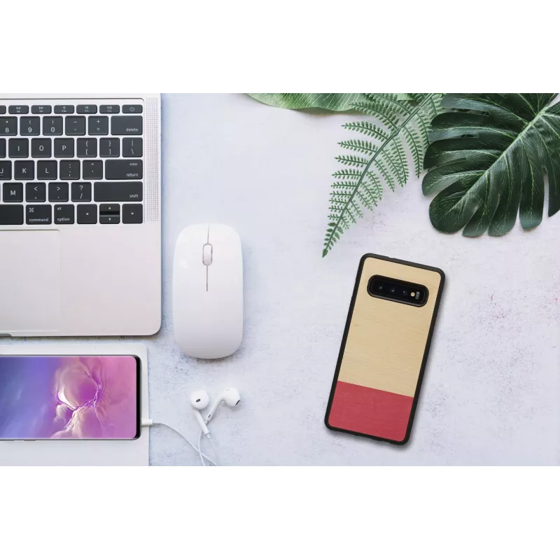 Puzdro na smartphone man and wood pre Galaxy S10 — miss match čierna