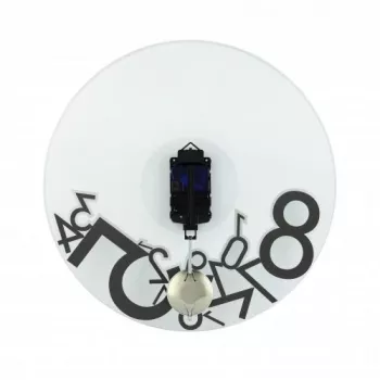 NeXtime hodiny 8115 Dropped, Ø43 cm, nástenné, strieborné
