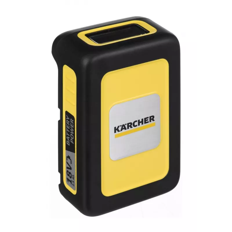 Sada batérie a nabíjačky Kärcher Power 18 V 2,5 Ah, 1 batéria, 1 nabíjačka, žltá