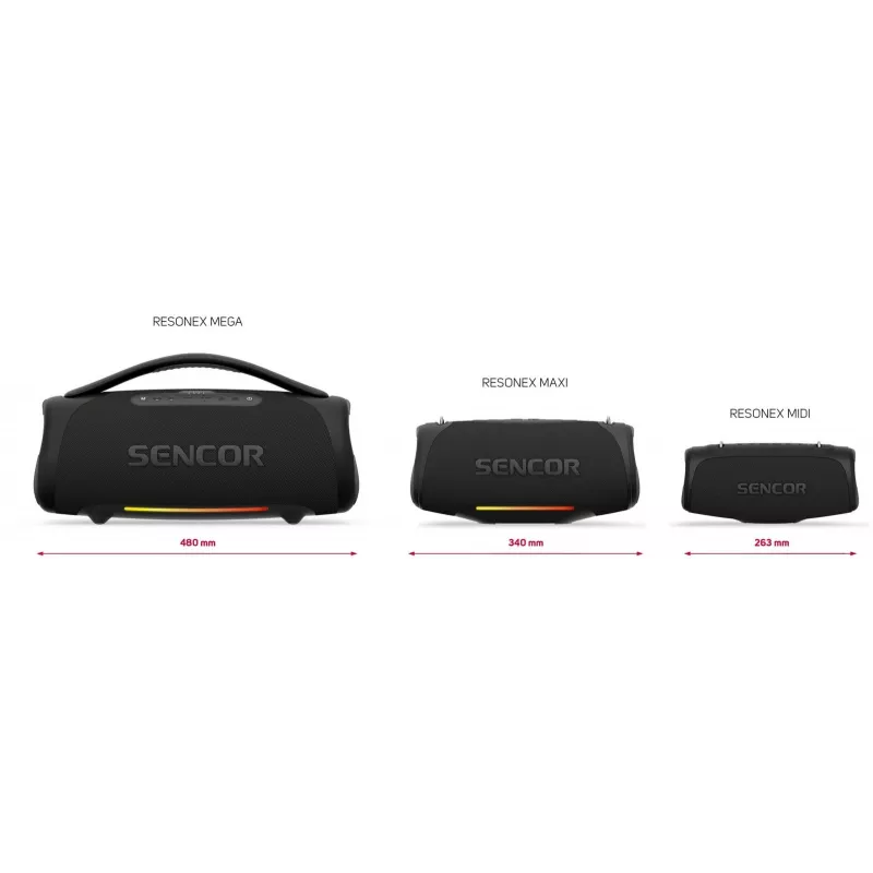 Prenosný Bluetooth reproduktor SENCOR RESONEX MIDI 80W, IPX7 vodoodolný