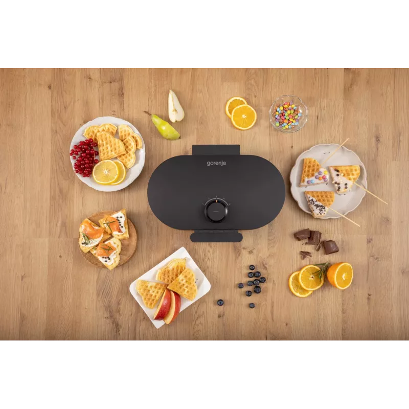 Waffleovač GORENJE WM1200B čierny, 1200 W