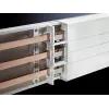 Krycí profil Rittal SV 9340.210 – PVC biela, pre systém plochých lišt L=1100 mm