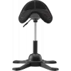 Ergonomická balančná stolička up up Toronto čierna látka s dlhším plynovým pružincom