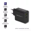 Napájací zdroj QOLTEC 51717 45W 20V 3A AC nabíjačka do interiéru pre smart hodinky, čierna