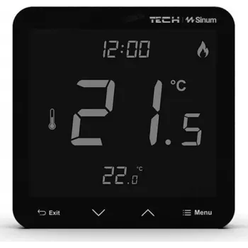 Káblový priestorový termostat R-S3 WG.23.0060 čierny 230V – káblový priestorový termostat, 230 V, čierny