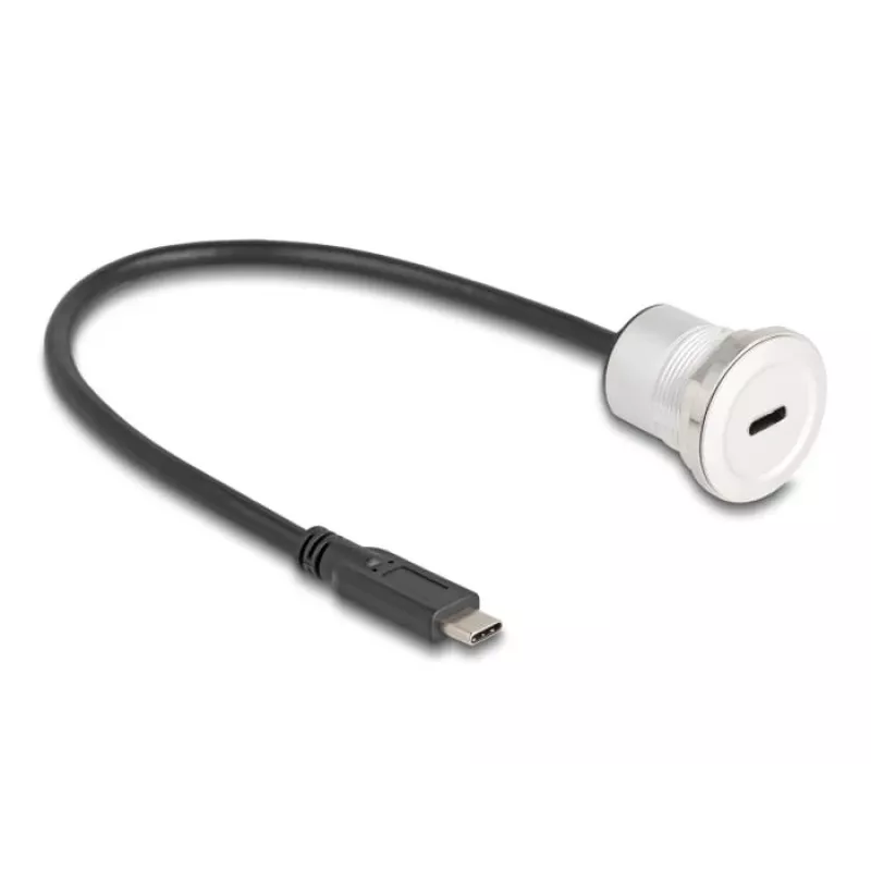 USB kábel DeLOCK 88183 0,3 m USB-C čierny strieborný