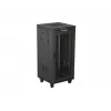Racková skriňa LANBERG FF01-6624-23BL 24U samostatne stojaca 19 palcov 600×600 mm IP20 čierna